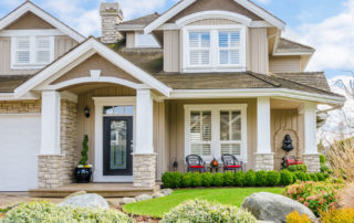 a house with a nice front yard and landscaping